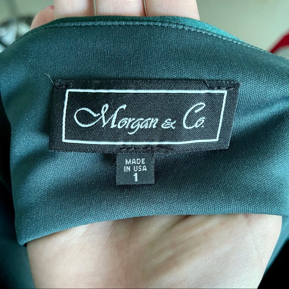 Morgan & Co Cut-out Back Satin Gown - Picture 13 of 15